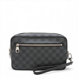 👜 Louis Vuitton Damier Graphite Pochette Kasai Black N41664